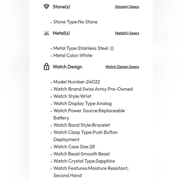 Victorinox Swiss Army Women's Stainless Steel Watch - Picture 4 of 12